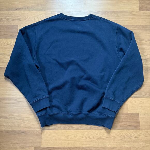 Vintage 90's Polo Ralph Lauren Navy Blue Crewneck Pullover Sweatshirt Sz Large - Picture 2 of 7